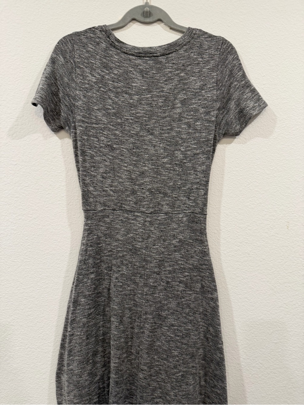 Lucky Brand Tie Front Heather Grey Knit Dress size medium - Picture 3 of 12